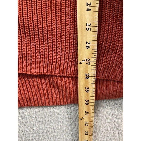 Goodthreads Sweater Womens XXL Clay Red Relaxed Stretch Pullover - Picture 5 of 7